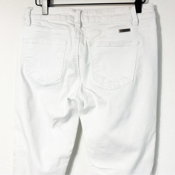 KAN CAN STYLE#KC8086WT WOMEN WHITE DISTRESSED SKINNY JEANS SIZE 9/28 - Picture 6 of 6